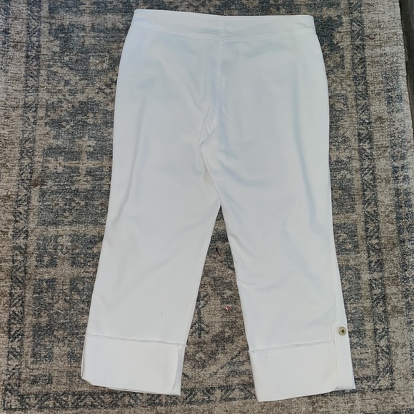 Lillie Rubin size 8 white cropped  capris -like new - Picture 8 of 8